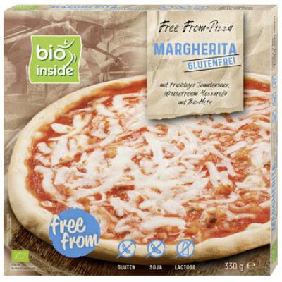 Glutenfreie Pizza Margherita, 330 gr Schachtel, Tiefkühlware, bio inside