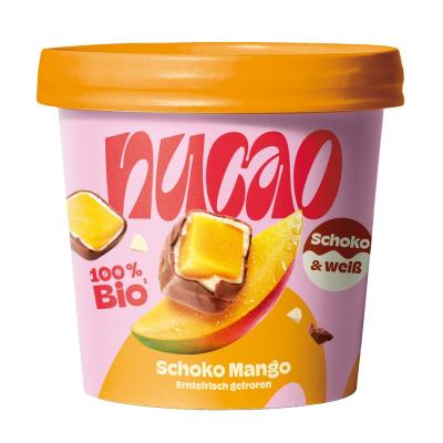 Schoko Mango, vegan, 120 gr Becher, Tiefkühlware, nucao