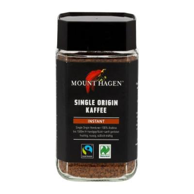 Instant-Kaffee Single Origin, vegan, 100 gr Glas, Mount Hagen