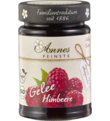 Himbeer Gelee, vegan, 225 gr Glas, Annes Feinste