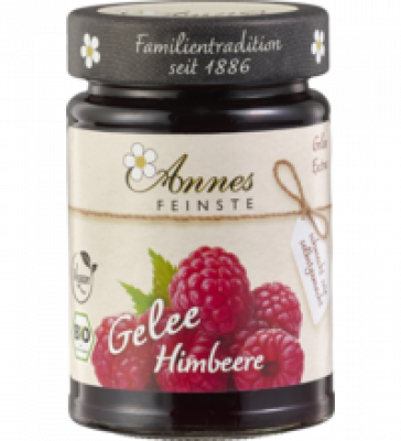 Himbeer Gelee, vegan, 225 gr Glas, Annes Feinste