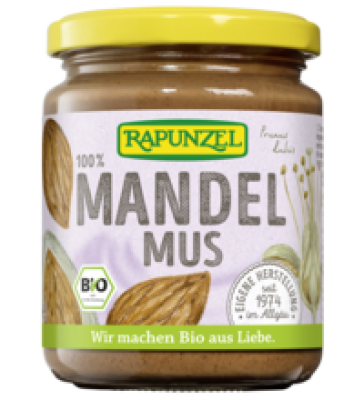 Mandelmus, vegan, 250 gr Glas, Rapunzel