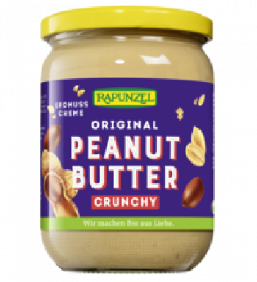 Original Peanut Butter Crunchy, vegan, 500 gr Glas, Rapunzel