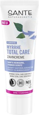 Myrrhe Total Care Zahncreme, fluoridfrei, vegan, 75 ml Tube, Sante