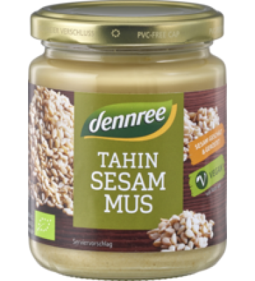 Tahin Sesammus, vegan, 250 gr Glas, dennree