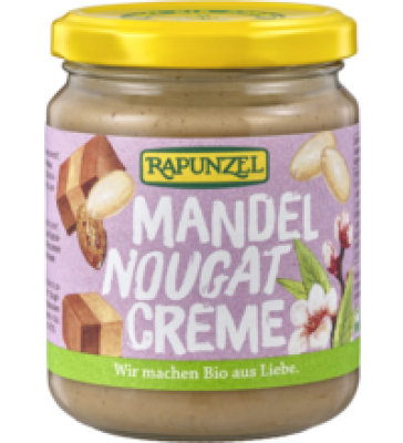 Mandel-Nougat-Creme, 250 gr Glas, Rapunzel
