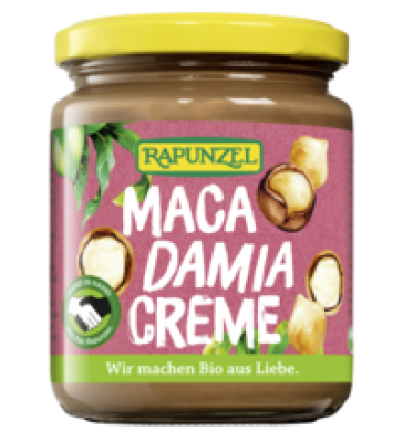 Macadamia Creme, 250 gr Glas, Rapunzel