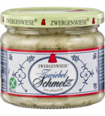 Zwiebel Schmelz, vegan, 250 gr Glas, Zwergenwiese