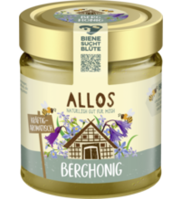 Berghonig, 500 gr Glas, Allos