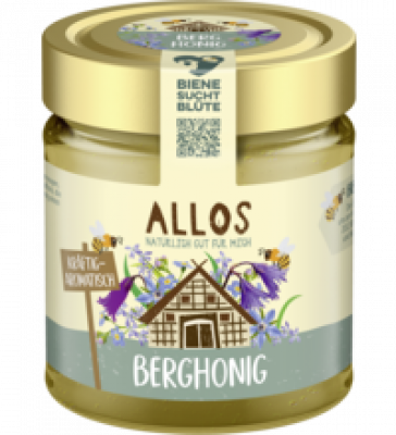 Berghonig, 500 gr Glas, Allos