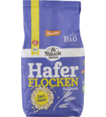 Haferflocken Zartblatt, vegan, 900 gr Packung, Bauck Mühle