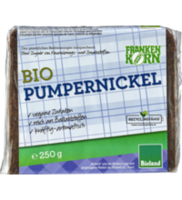 Pumpernickel, 250 gr Packung, Frankenkorn
