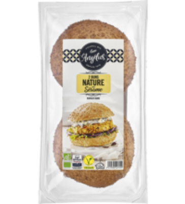 Hamburger Buns, vegan, 150 gr Packung (2 Stück), Biofournil - L’ Angelus