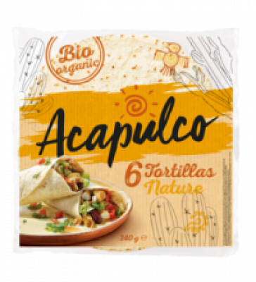 Tortilla Wraps, vegan, 240 gr Packung (6 Stück), Acapulco