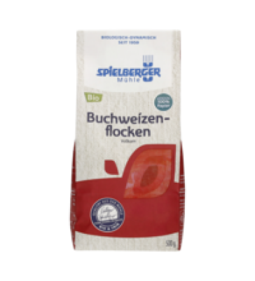 Buchweizenflocken, vegan, 500 gr Packung, Spielberger