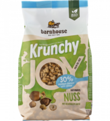 Krunchy Joy Nuss, vegan, 375 gr Packung, barnhouse
