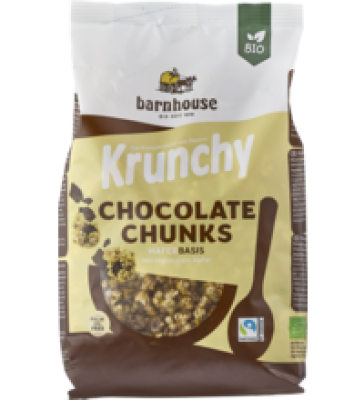 Krunchy Chocolate Chunks, vegan, 500 gr Packung, barnhouse
