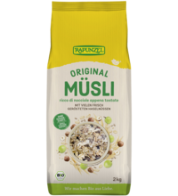 Original Müsli, vegan, 2 kg Packung, Rapunzel