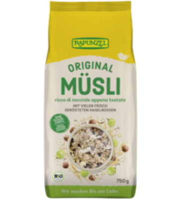 Original Müsli, vegan, 750 gr Packung, Rapunzel