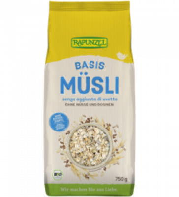 Basis Müsli, vegan, 750 gr Packung, Rapunzel