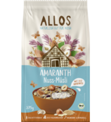 Amaranth Nuss-Müsli, 375 gr Packung, Allos
