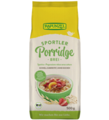 Sportler Porridge, vegan, 500 gr Packung, Rapunzel
