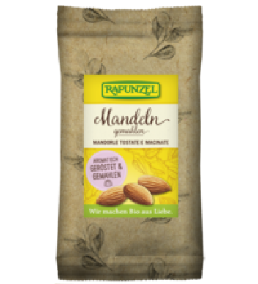 Mandeln, geröstet & gemahlen, vegan, 125 gr Packung, Rapunzel
