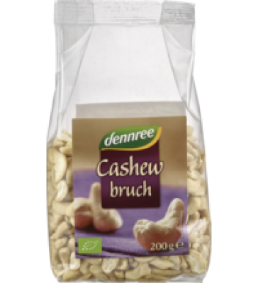 Cashewbruch, vegan, 200 gr Packung, dennree