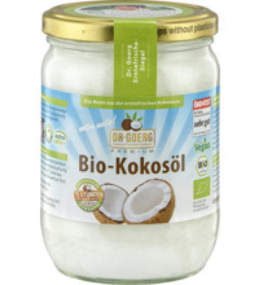 Kokosöl, vegan, 500 ml Glas, Dr. Goerg