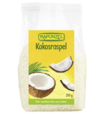 Kokosraspeln, 250 gr Packung, Rapunzel