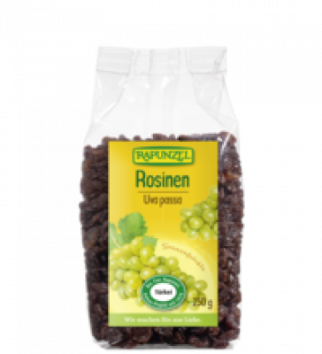 Rosinen, vegan, 250 gr Packung, Rapunzel