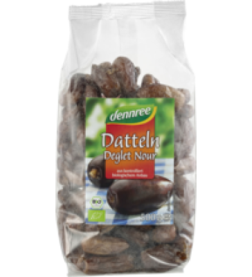 Datteln „Deglet Nour”, entsteint, vegan, 500 gr Packung, dennree