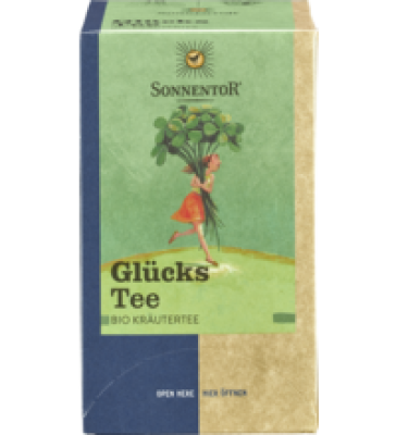 Kräutertee „Glückstee”, vegan, 18 Btl Packung, Sonnentor