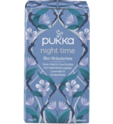 Ayurvedischer Kräutertee „Night Time”, vegan, 20 Btl Packung, PUKKA