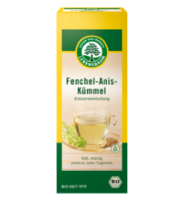 Fenchel-Anis-Kümmel Kräutertee, vegan, 20 Btl Packung, Lebensbaum