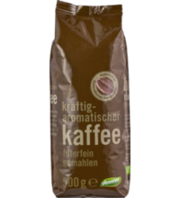 Röstkaffee, gemahlen, vegan, 500 gr Packung, dennree