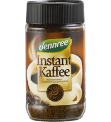 Instant Kaffee, vegan, 100 gr Glas, dennree
