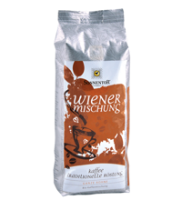 Wiener Mischung Kaffee, ganze Bohne, vegan, 500 gr Packung, Sonnentor