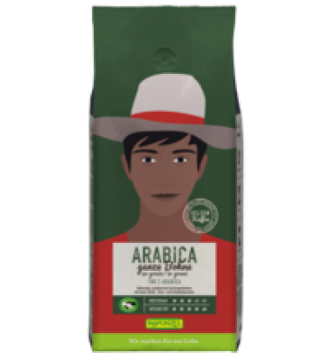 Heldenkaffee Arabica, ganze Bohne, vegan, 1 kg Packung, Rapunzel