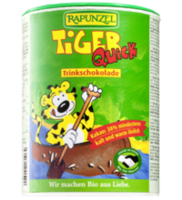 Tiger Quick Trinkschokolade, vegan, 400 gr Dose, Rapunzel