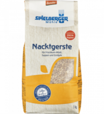 Nacktgerste, vegan, 1 kg Packung, Spielberger