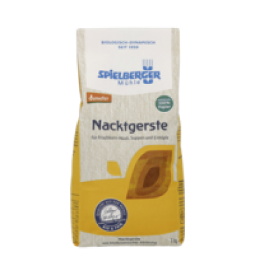 Nacktgerste, vegan, 1 kg Packung, Spielberger