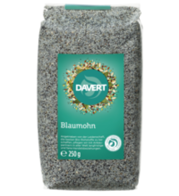 Blaumohn, vegan, 250 gr Packung, Davert