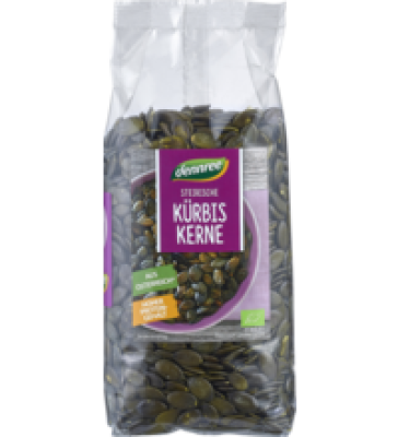Kürbiskerne, vegan, 500 gr Packung, dennree