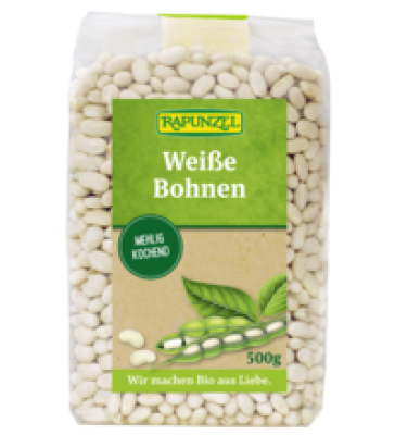 Bohnen weiß, 500 gr Packung, Rapunzel