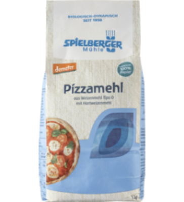 Pizzamehl Tipo 0, vegan, 1 kg Packung, Spielberger