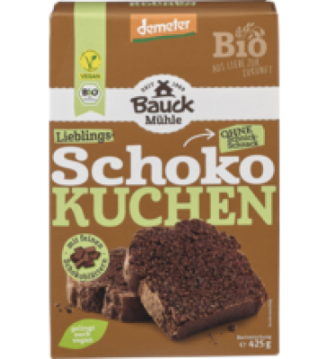 Schokokuchen Backmischung, vegan, 425 gr Packung, Bauck Mühle