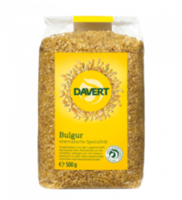 Bulgur, vegan, 500 gr Packung, Davert