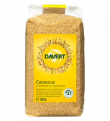 Couscous, vegan, 500 gr Packung, Davert