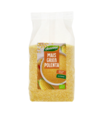 Maisgrieß Polenta, glutenfrei, vegan, 500 gr Packung, dennree